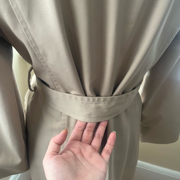 London fog tan trench coat size regular 8 - Picture 8 of 16